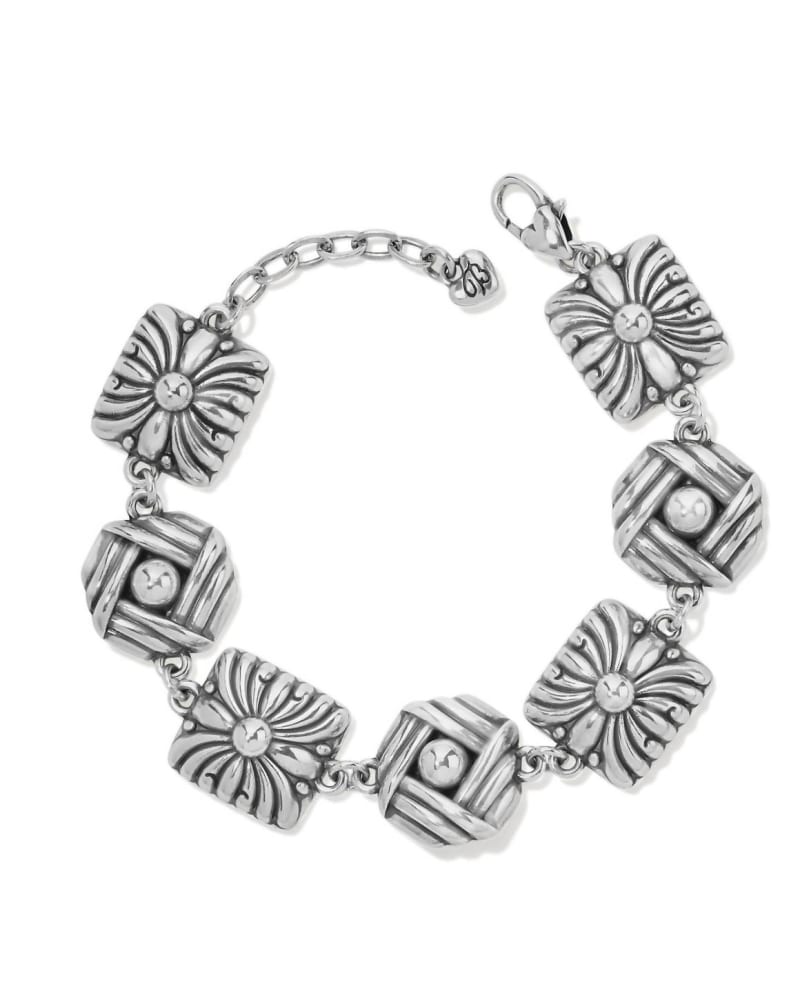 Front of a size O/S Sonora Motif Bracelet in Silver in Silver by Brighton. | dia_product_style_image_id:331326